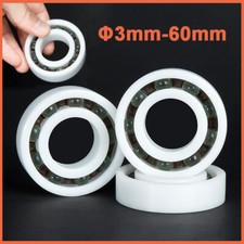 POM Plastic Deep Groove Ball Bearing Corrosion Resistance ID 3mm-60mm Waterproof