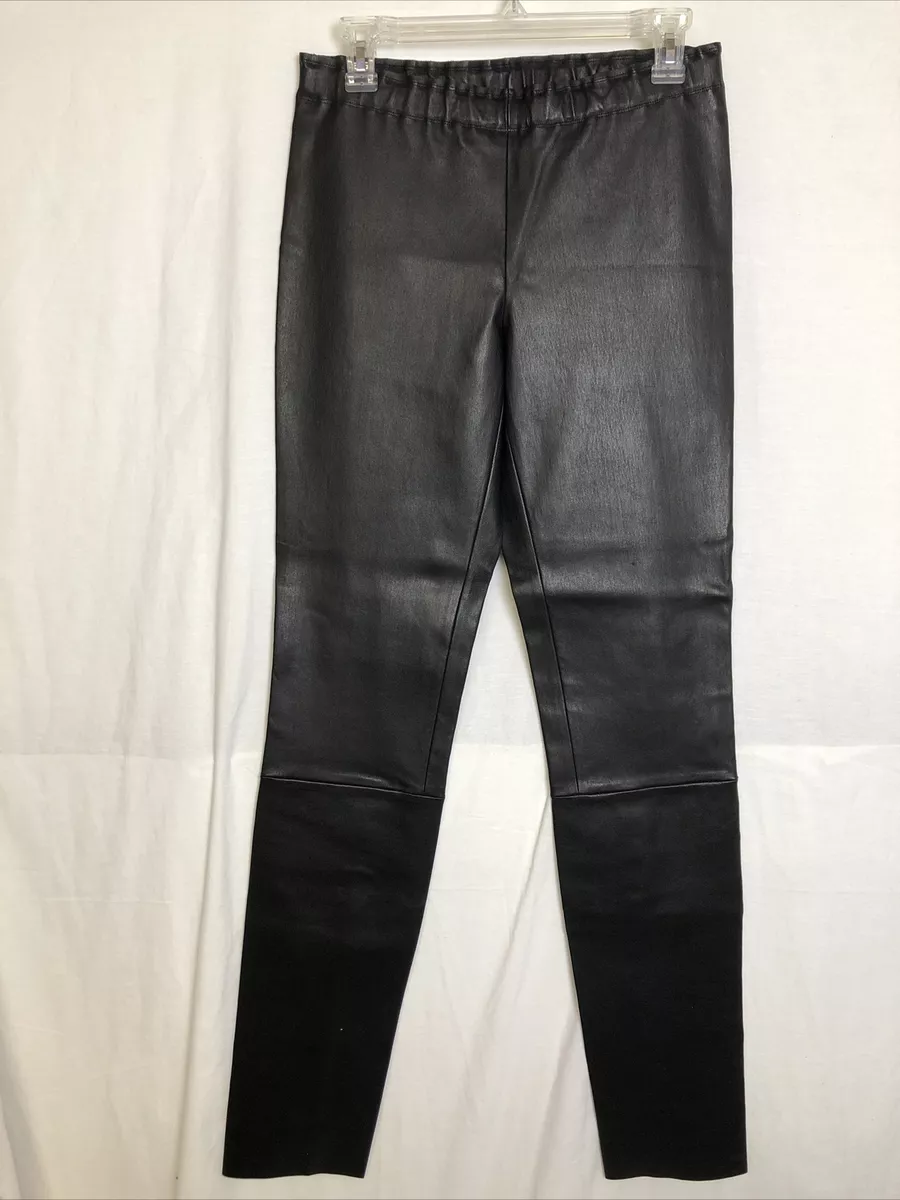 Stouls Jo Black Lamb Leather Leggings Size L NWT