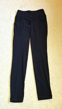NWT Womens Pants-BANANA REPUBLIC-black nylon stretch "Airsoft Legging"-XS