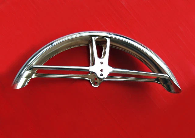 Fit YAMAHA YG1 YG5 YGS1 YB100 YL1 YL2 YL3 前挡泥板“CHROME”#BI1248# — 第 2/4 张图片