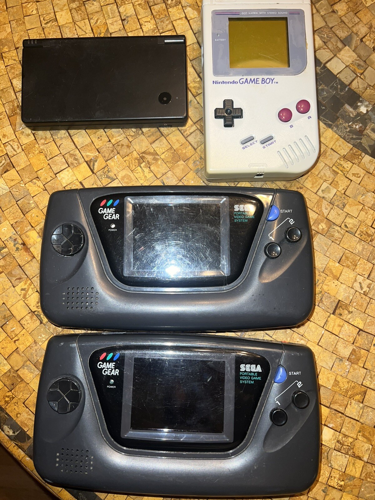 Old Video Game Handhelds Parts Or Repair Lot