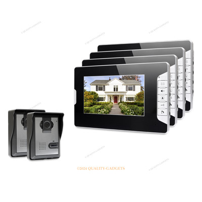 7'' Video Door Entry Call System with Mute Mode for Home Security for House/ Flat