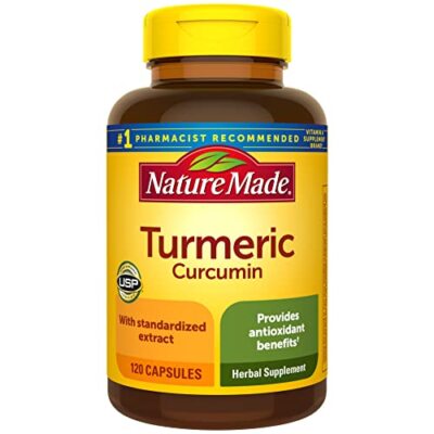 Nature Made Turmeric Curcumin 500 mg, Herbal Supplement for  Assorted Sizes 