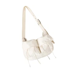 Women s Nylon Underarm Bag Fashionable Handbag Multi Pocket Design For Daily Use