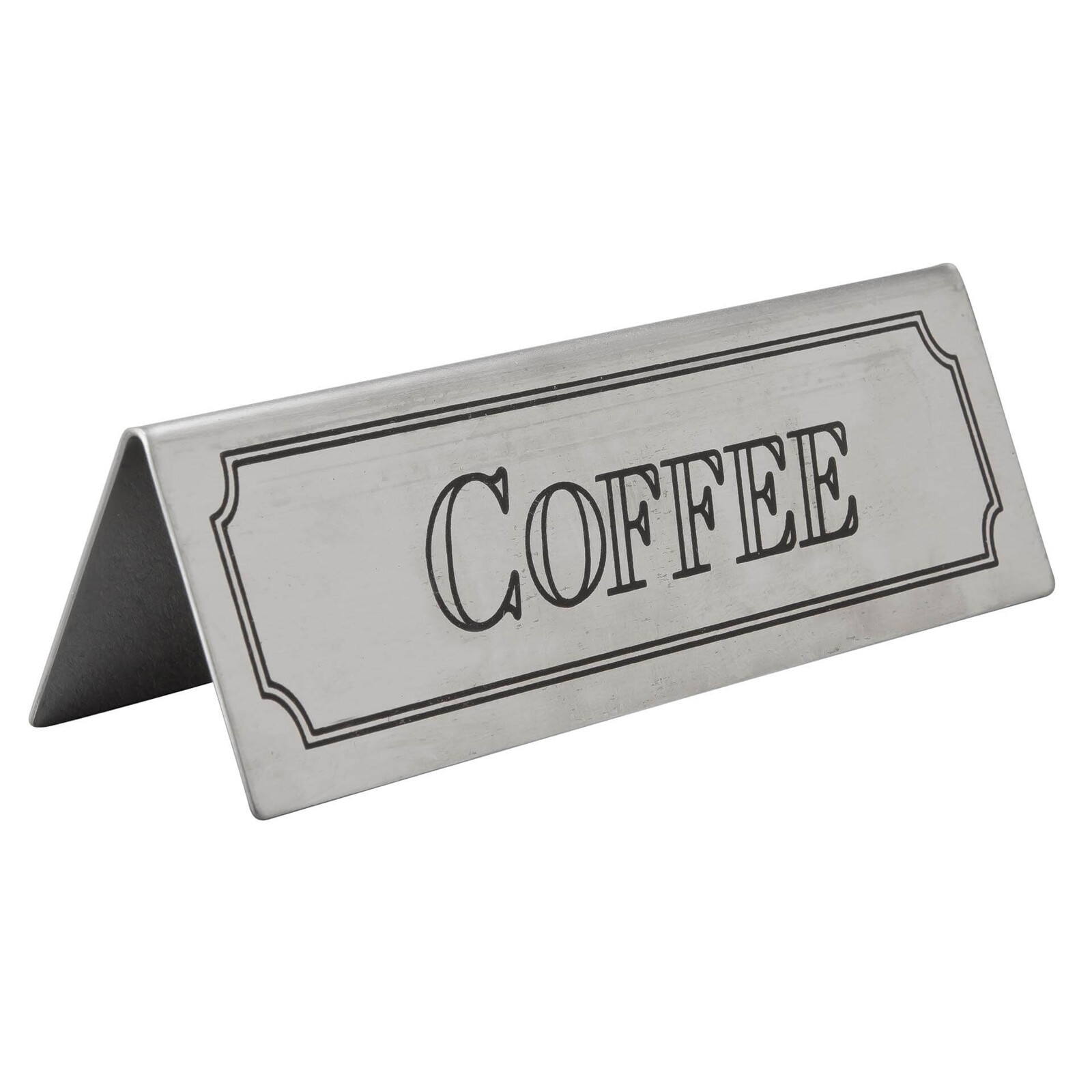 Stainless Steel Coffee Sign Table Signs Table Top Restaurants Cafes Tent Sign