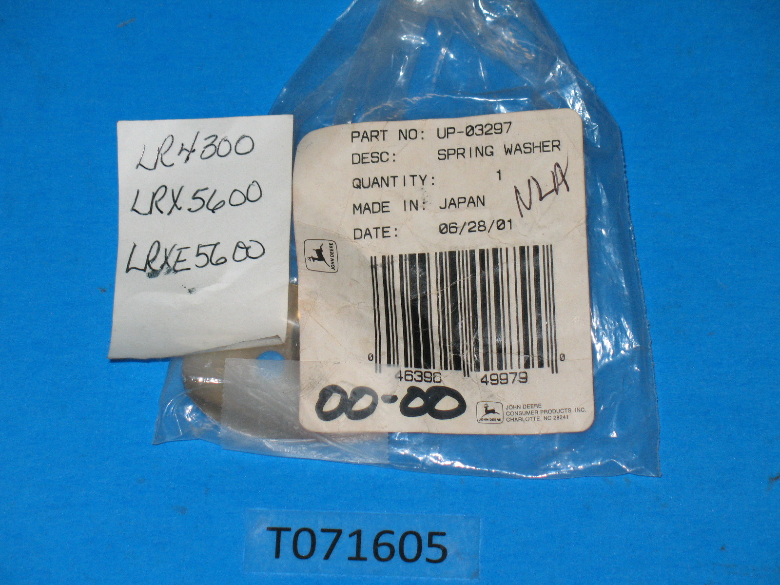 HOMELITE UP03297 spring washer, throttle brake LRXE5600 LRX5600 LR4300