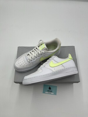 Nike Air Force 1 '07 White Barely Volt Women's Sneakers 315115-159 Size ...