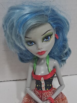 Monster High Doll Ghoulia Yelps Skull Shores Beach G1 Mattel