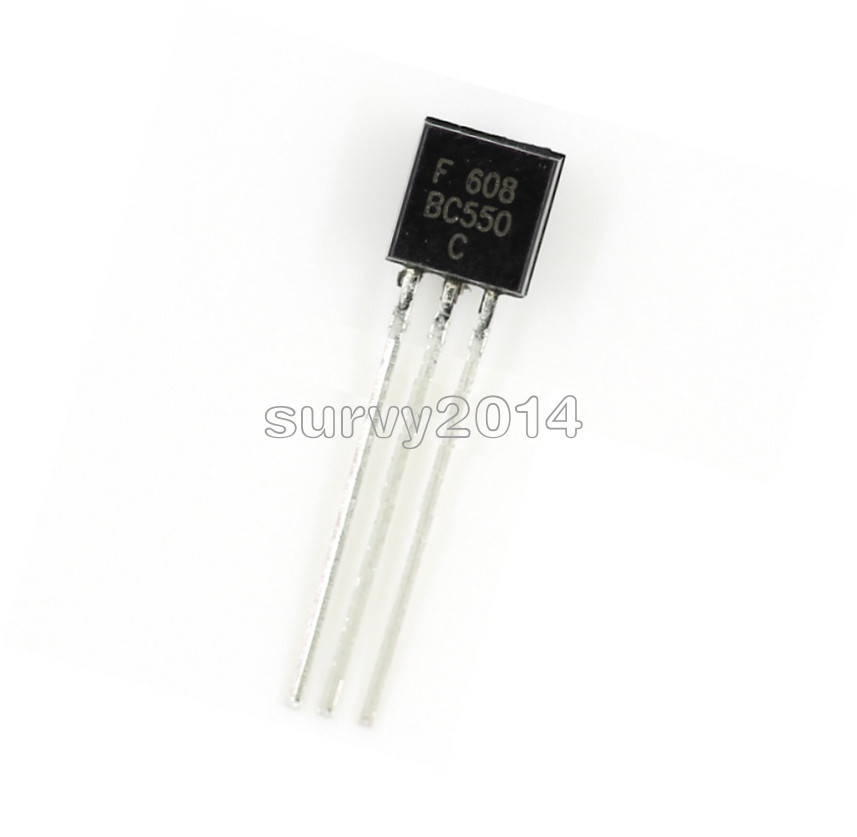 Bc547c Bc547 Npn 45 V 100 Ma 300mhz 500 Mw Through Hole To-92-3 Bipolar - Foto 5