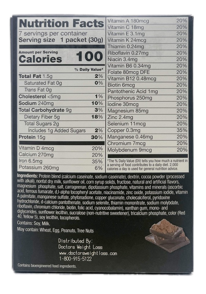 ProtiWise Dark Chocolate Protein Shake, KETO Friendly Diet, Meal