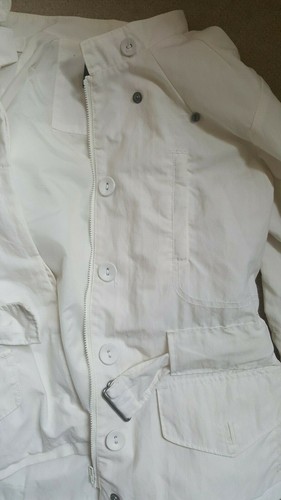 White Firetrap Summer Jacket Parka Mac 