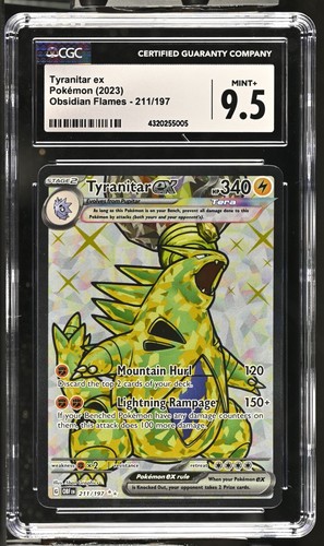 Tyranitar ex graded CGC 9.5 for sale on eBay