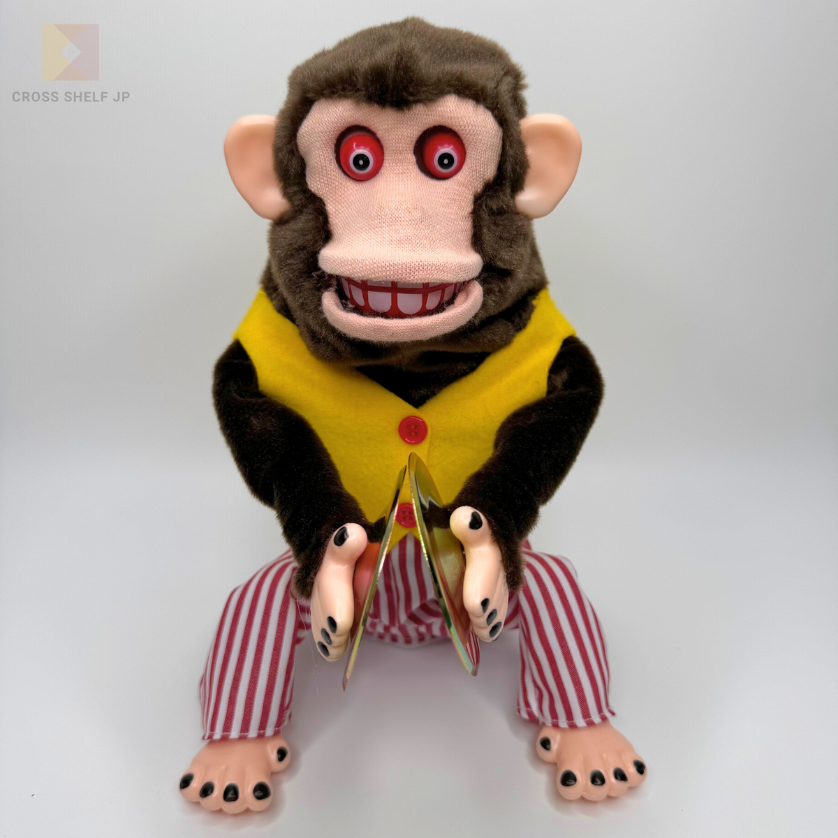 YAMANI Jolly Chimp Monkey Toy Cymbal Playing Musical Retro Vintage