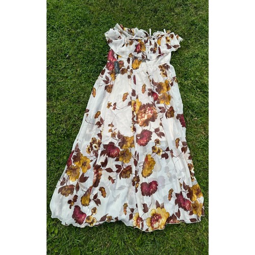 Sweet Storm 14 NWT MATERNITY dress cream/floral, wedding,formal, casual,lined