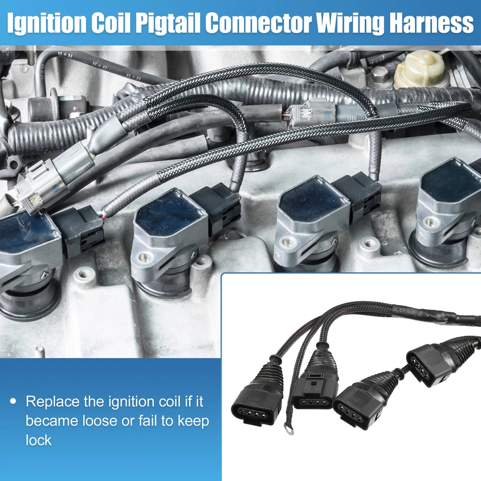 Pack (1) Ignition Coil Wire Harness 06B998018T for Audi A4 TT for VW 1.8T 97-06 - Изображение 3 из 4