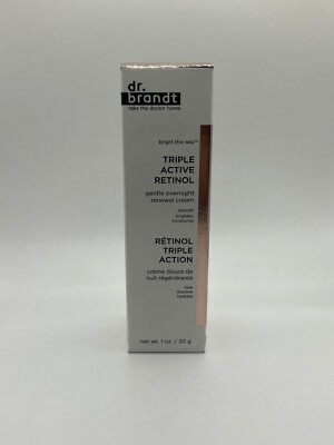 Dr. Brandt Triple Active Retinol. Gentle Overnight Renewal Cream 1 fl Oz