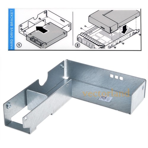 2x 2.5" Adapter Bracket for Dell 3.5" F238F SAS/SATA Hard Drive Tray Caddy vd - Afbeelding 9 van 11