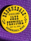 1966 BROWNSDALE MINNESOTA Dixieland Jazz Festival Pinback Button  — photo 5