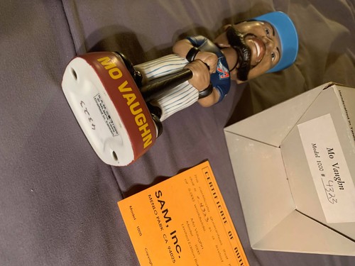 SAM Inc. MO VAUGHN Angels BOBBLEHEAD 4323/5000 w/ COA FAST SHIP! Mint - Picture 3 of 4