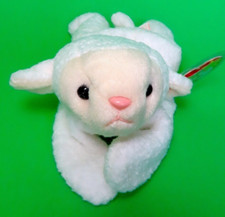 Vintage Ty Beanie Baby "FLEECE" The Lamb, #4125, 1996, Bonus BBOC Card, MWMT!