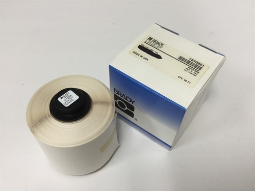 New Brady PTL-43-483 Thermal Labels, Roll Length: 50', Label Width: 1.9", Yellow - Picture 1 of 5