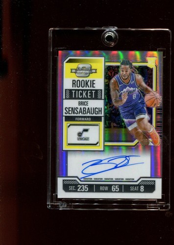 2023-24 Panini Prizm Rookie Ticket Utah Jazz #111 Brice Sensabaugh