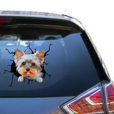 Yorkie Gift Lover Yorkshire Terrier Decals Fun Vynil SUV Sticker for Man Funny