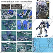 for MG 1/100 RX-78 NT-1 Alex ver 2.0 AW9 Detail up Add on Etch Sheet S012 +Decal