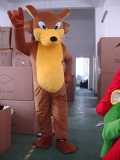 Brown Wolf Mascot Costume Adult Cartoon Outfit Cosplay Party Fancy Dress