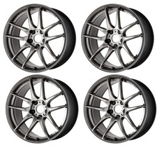 Work Emotion Cr Shigoku Wheels 17x9.0j22 5x114.3 Glowgunmetalggm Set Of 4