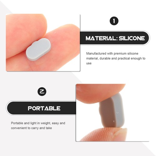 20 Pcs Dust Plug Protective Case Charging Port Cap for Smartwatch - 第 9/12 張圖片