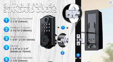 Smart Front Door Lock Set, APP Control Keyless Entry Door Lock