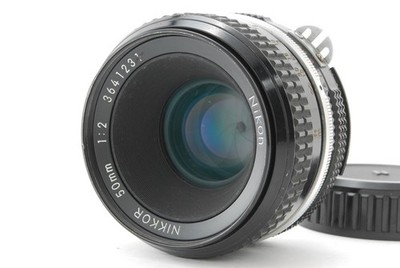 [EXC+5] Nikon Ai Nikkor 50mm f2 f/2 MF Standard Lens From JAPAN