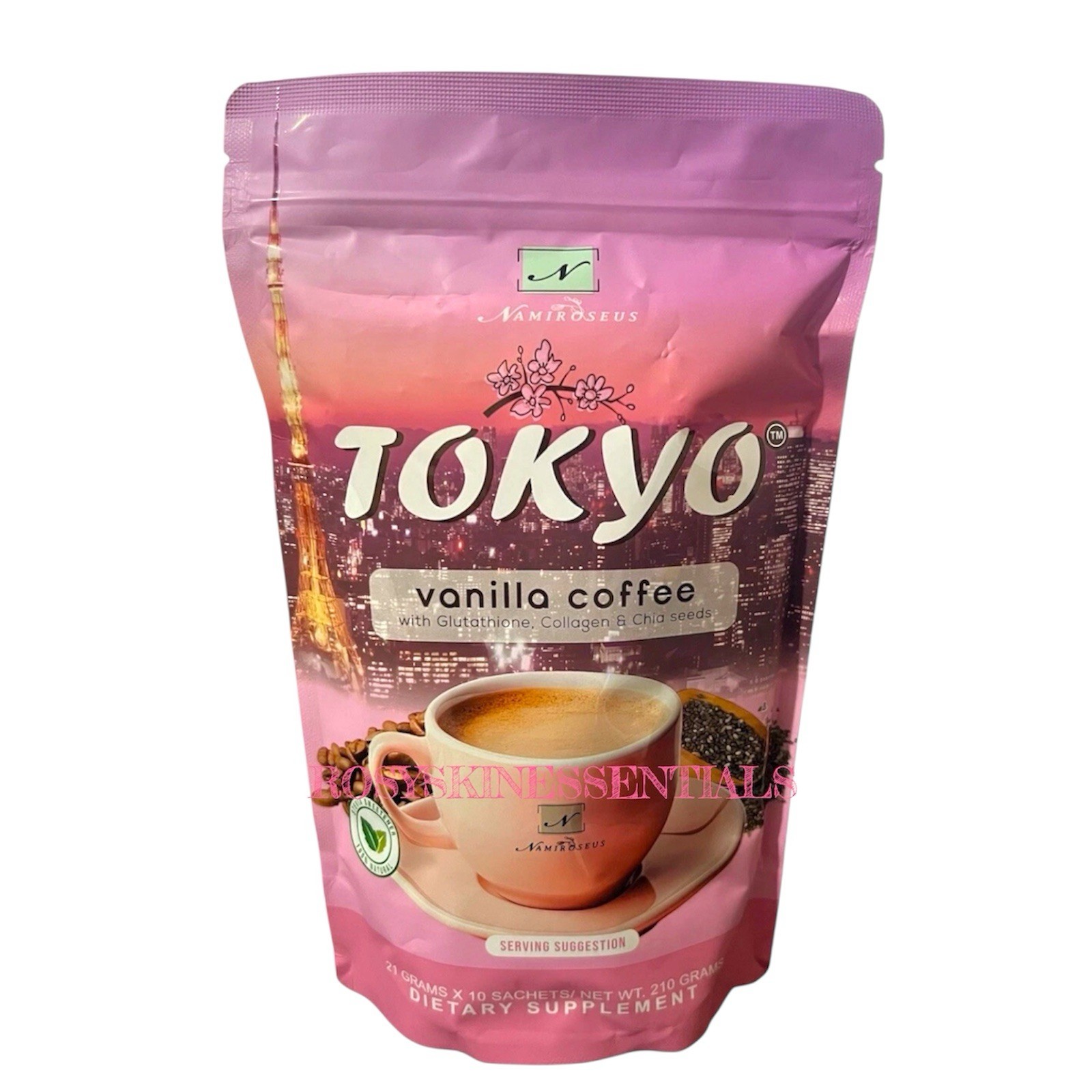 Namiroseus TOKYO Vanilla Coffee 21g, 10 Sachets