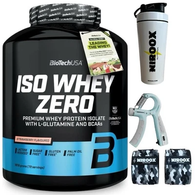 BioTech USA Iso Whey Zero Laktosefreis Eiweiß 908- 1816g Dose + Bonus