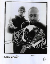 * BODY COUNT * signed 8x10 photo * ICE- T & ERNIE C. * COA