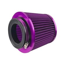 3/3.5/4 Inch Clamp-On Conical Air Intake Filter Purple