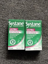 Systane Ultra High Performance Lubricant Eye Drops lot of 2 Exp 2027