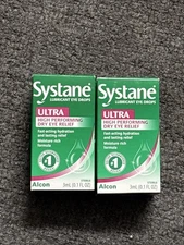 Systane Ultra High Performance Lubricant Eye Drops lot of 2  Exp 2027+