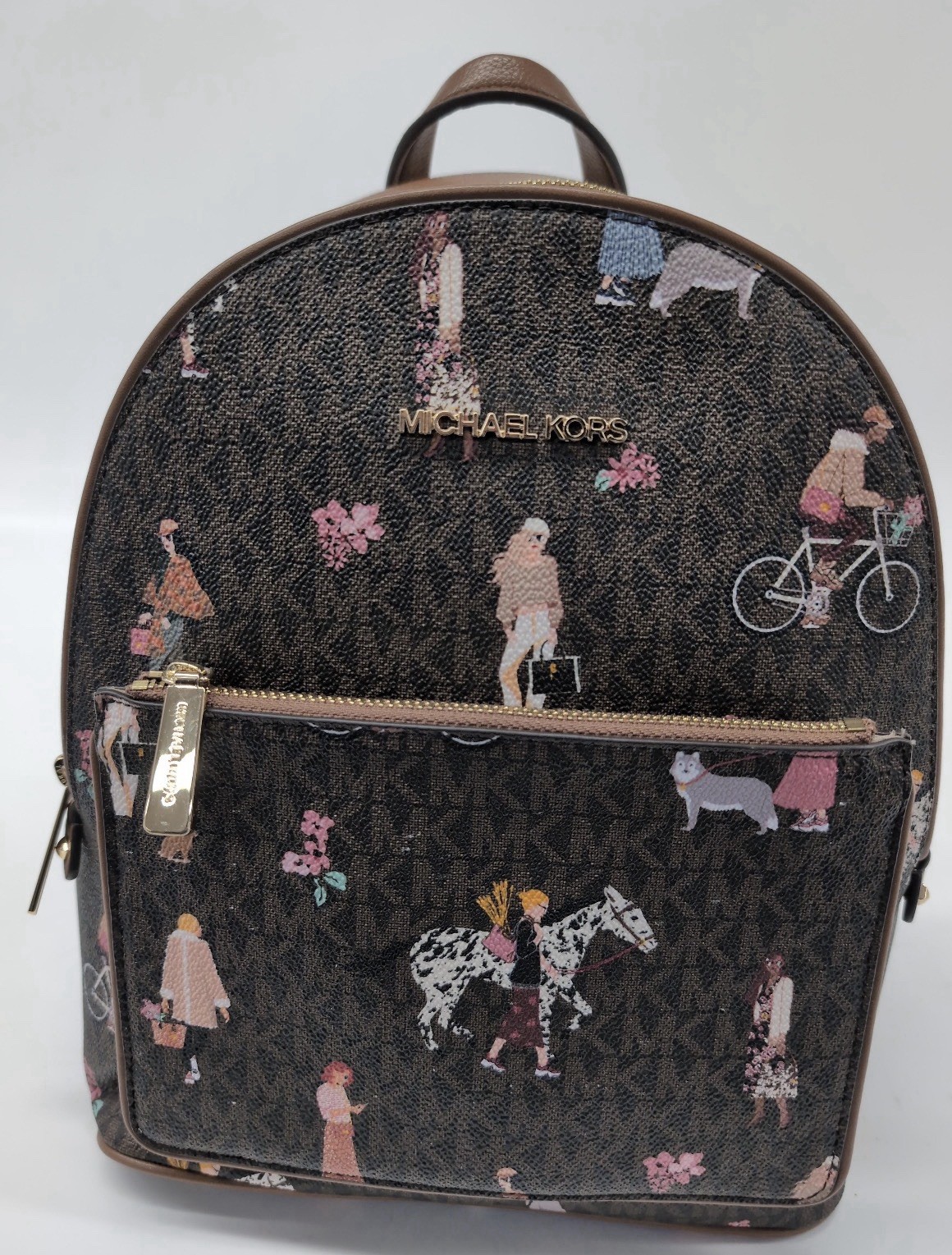 Michael Kors backpack jaycee large front pocket pocketbook backpack
