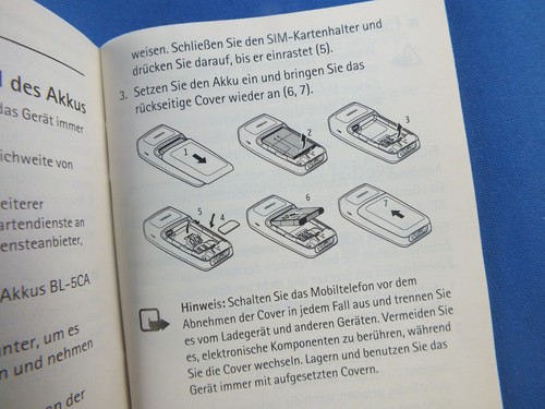 Original Nokia 1200 1208 1209 Bedienungsanleitung Deutsch Guide Benutzerhandbuch - 第 15/19 張圖片
