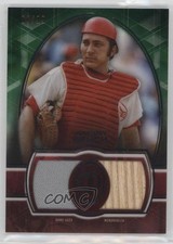 2019 Topps Tribute Single Player Dual Relics Green /99 Johnny Bench HOF 1z1