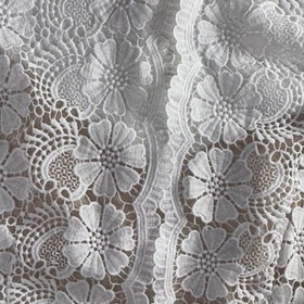 Dress Day White Lace Sleeveless Wide-Leg Jumpsuit M Ruffle Belt DD6188