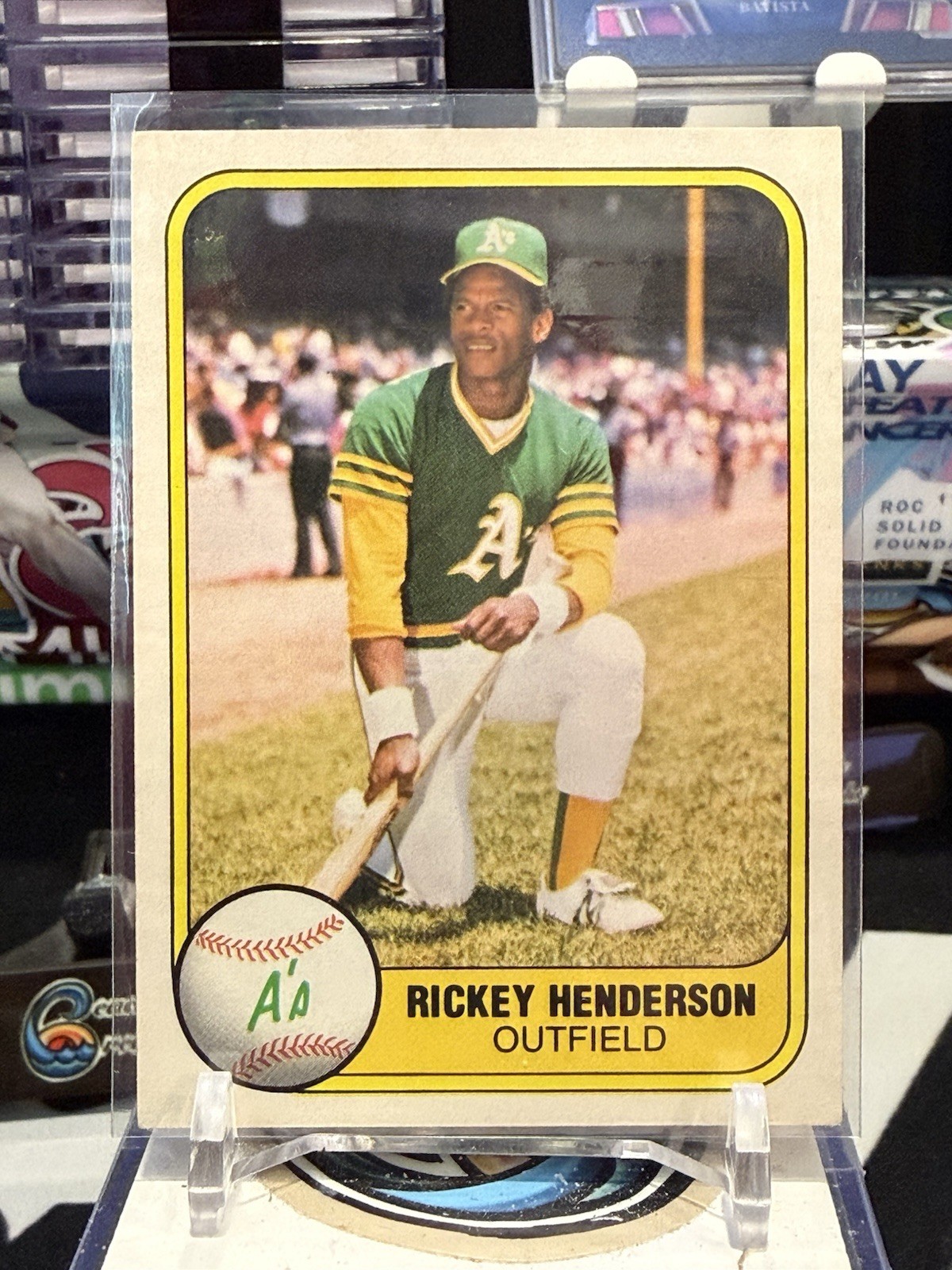 1981 Fleer - Rickey Henderson #574 Oakland Athletics JH