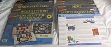 GeoSafari Learning Game Card Lot 8 Complete Sets Geography History Bonus Sheet