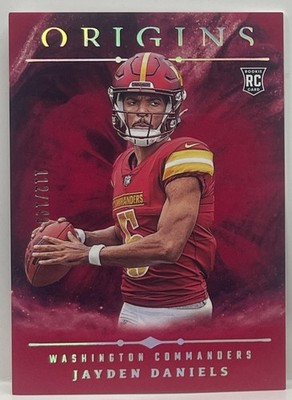 JAYDEN DANIELS 2024 ORIGINS FOOTBALL ROOKIE RED RARE #112/149 #144 COMMANDERS SP