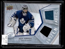 2008-09 Upper Deck Ice Frozen Fabrics Vesa Toskala Toronto Maple Leafs #FF-VT