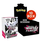Pokémon SV10.5 White Flare Booster Bundle Display of 10 NEW SEALED ENGLISH