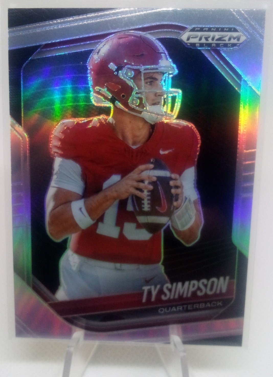 2025 Panini Prizm Black Ty Simpson #152 Prospects Silver Crimson Tide