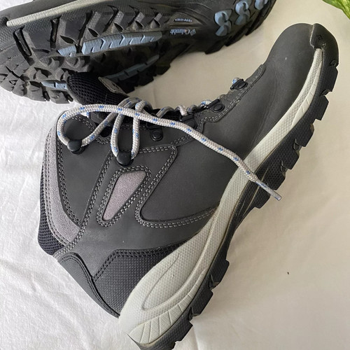 Columbia Newton Ridge Plus wasserdichte Damen-Wanderschuhe Größe 8,5 grau Quarry cool - Bild 3 von 9